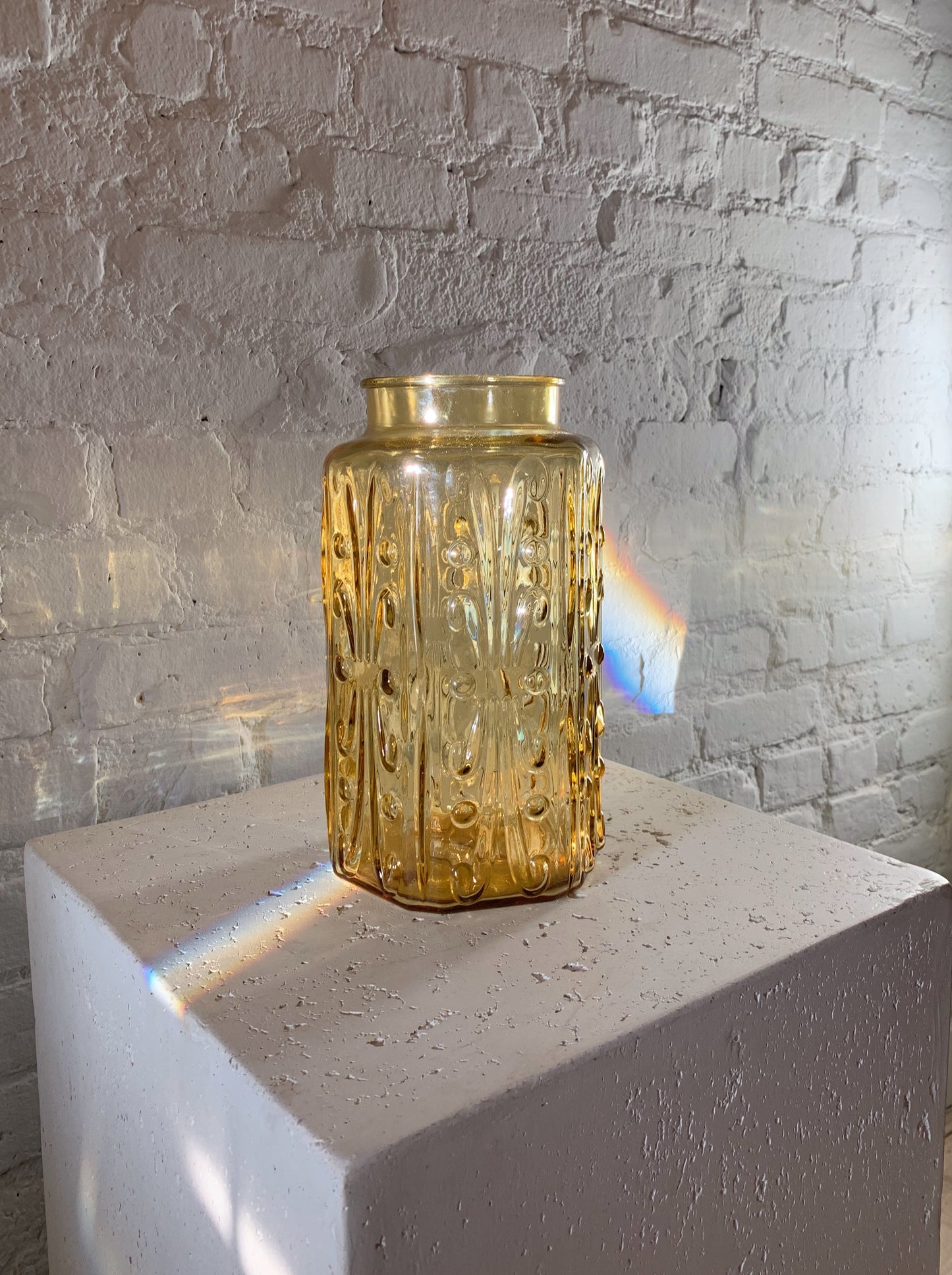 Sclupted Amber vase
