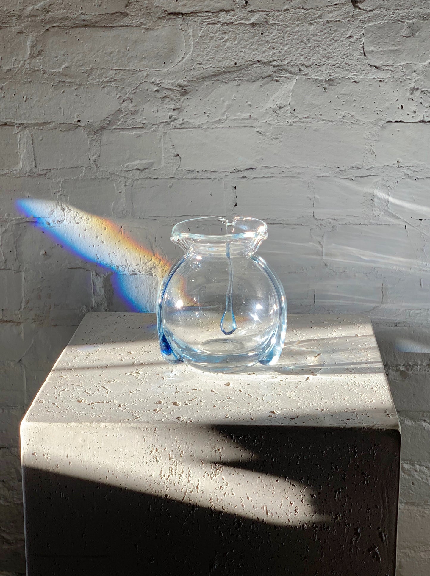 Vintage Glass Orb Vase