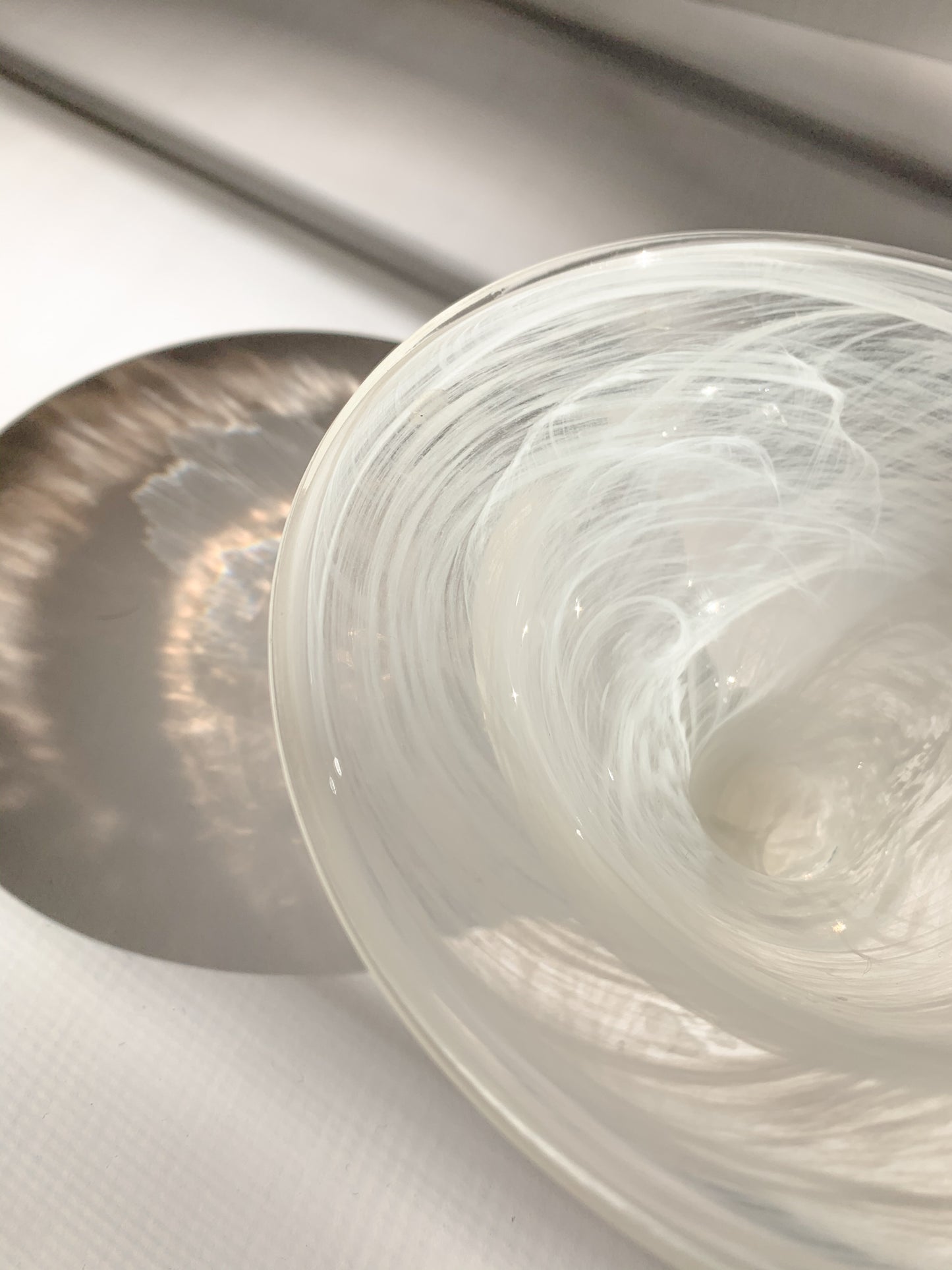 Vintage Smokey Murano Art Glass Bowl