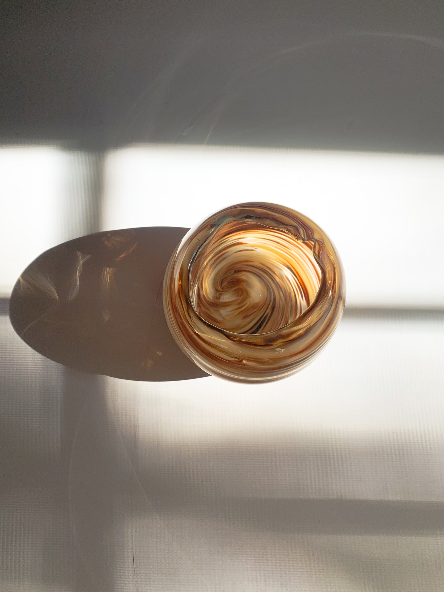 Swirl Murano Art Glass Bowl