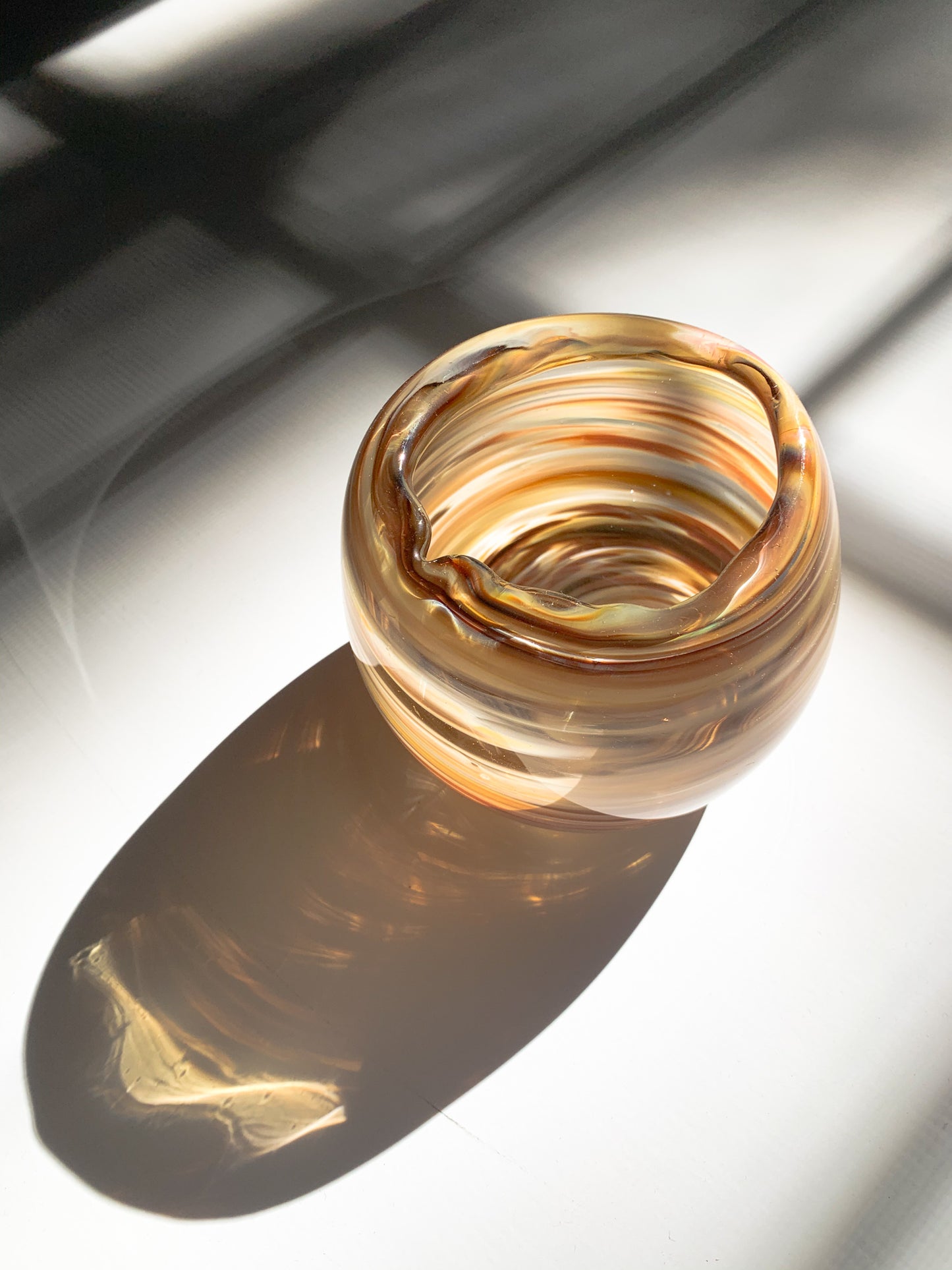 Swirl Murano Art Glass Bowl