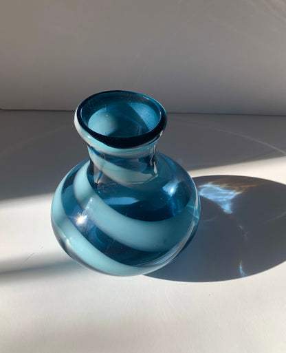 Vintage Murano Swirl Glass Vase