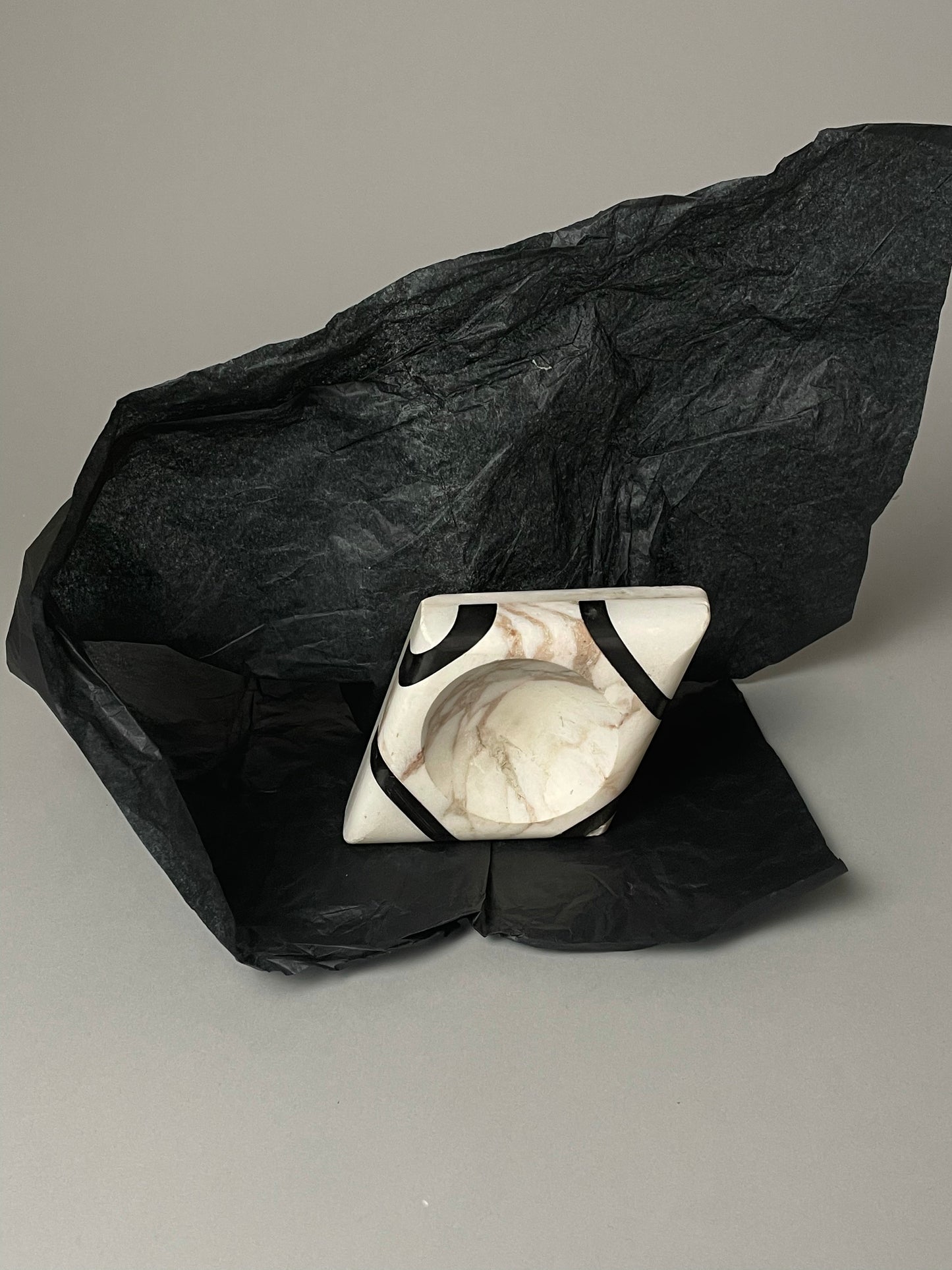 Vintage Marble and Onyx Catchall