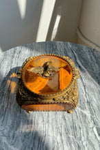Load image into Gallery viewer, Antique Beveled Ormolu Glass Jewelry Box
