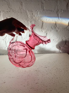 Antique Pink Blown Glass Pitcher