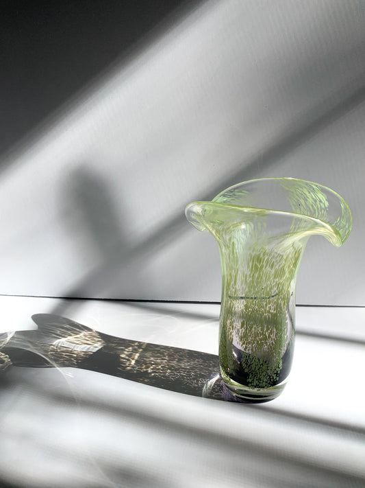 Sculptured Murano Glass Vase