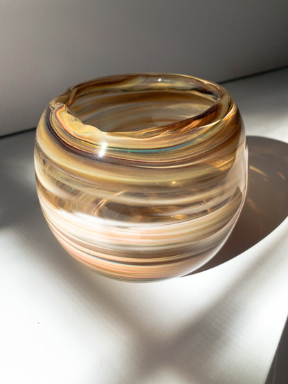 Swirl Murano Art Glass Bowl