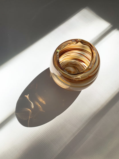 Swirl Murano Art Glass Bowl