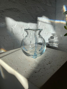 Vintage Glass Orb Vase