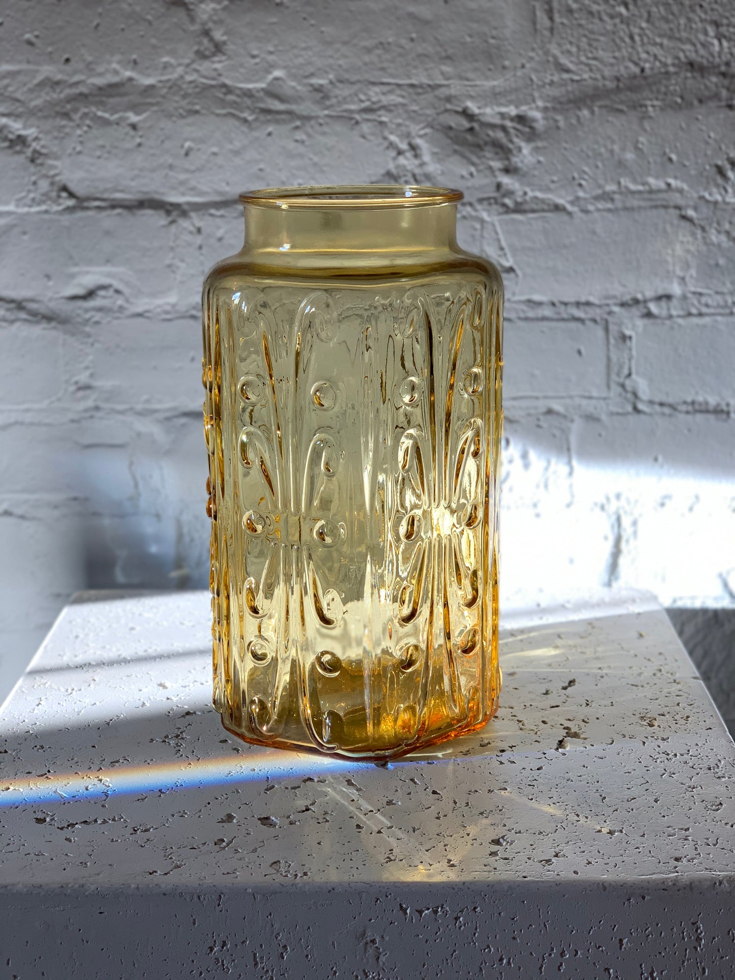 Sclupted Amber vase