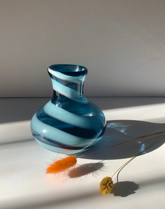 Vintage Murano Swirl Glass Vase
