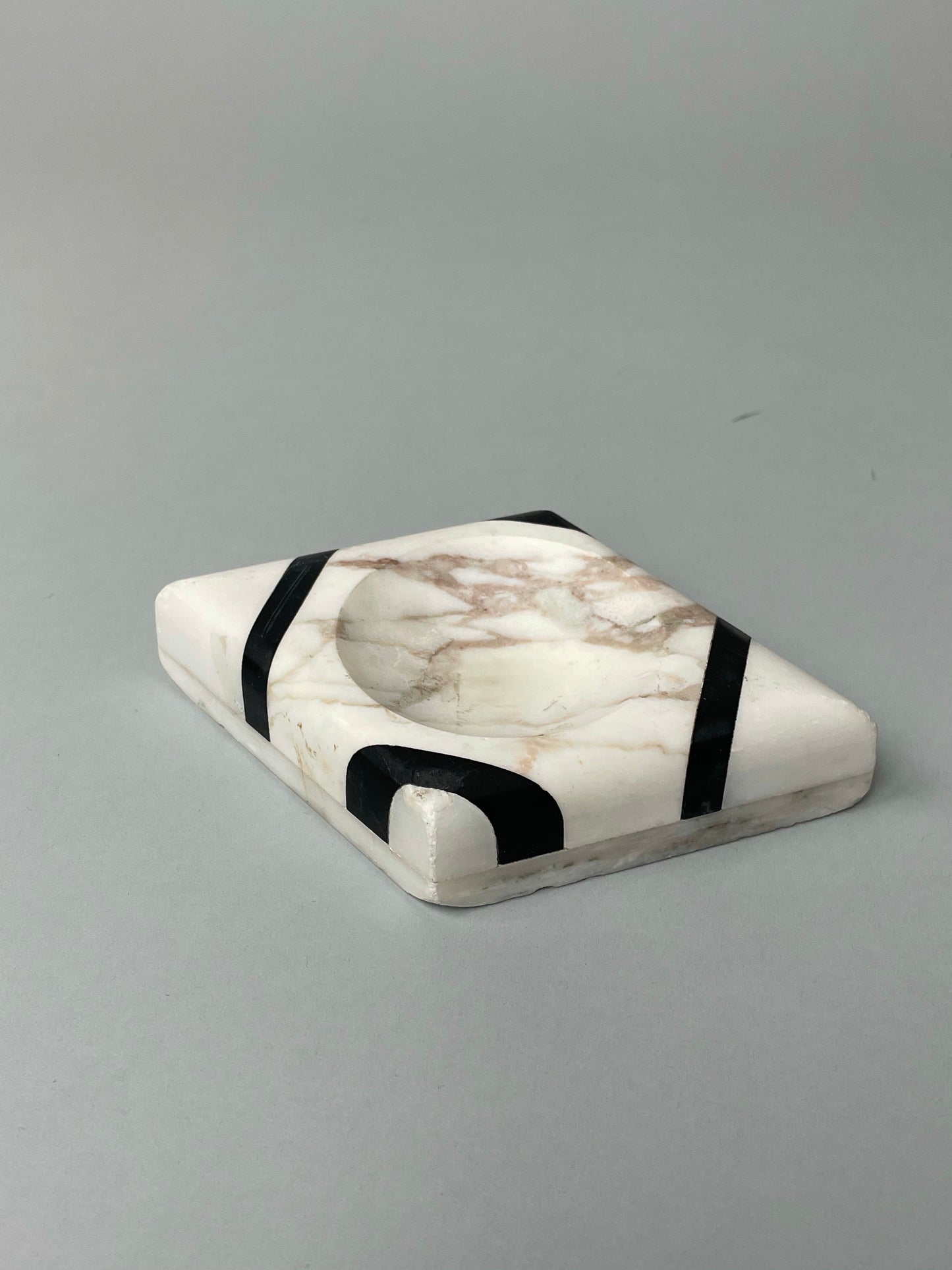 Vintage Marble and Onyx Catchall