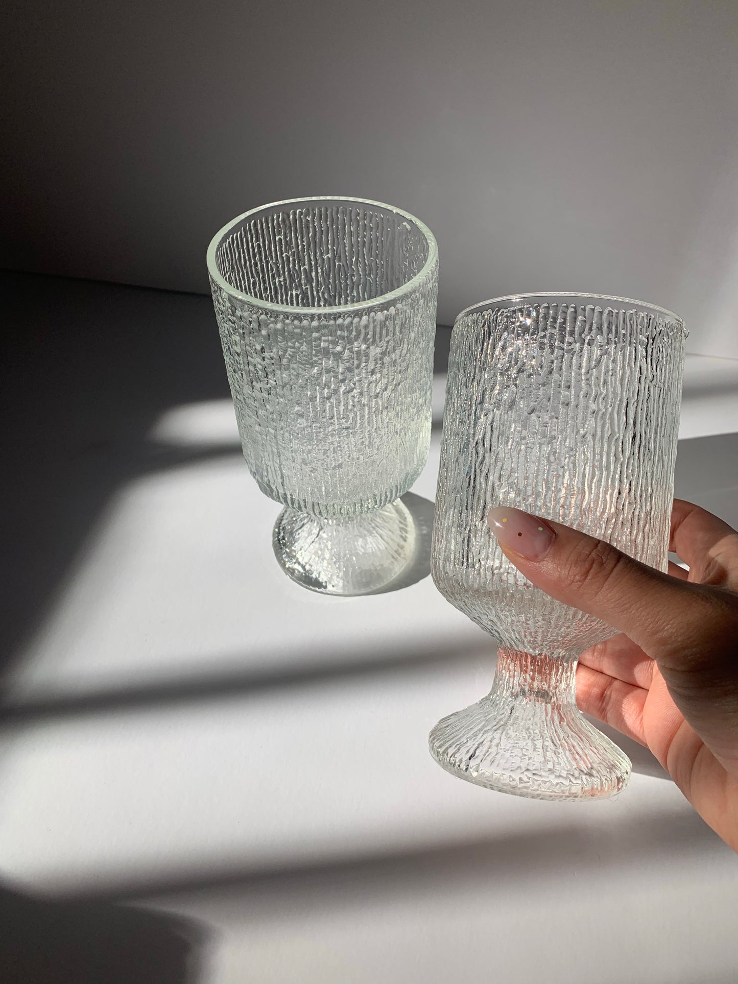 Vintage Textured Glassware